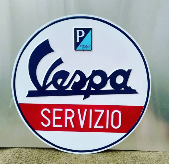 Plat dekorasi dinding cetak timbul lingkaran