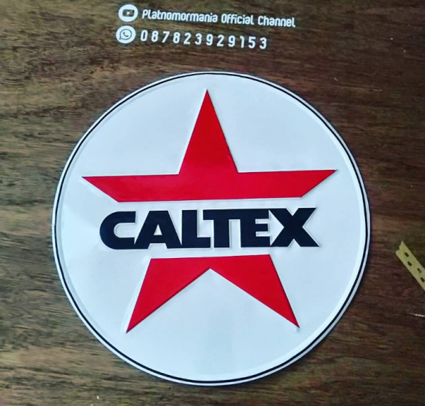 plat timbul dekorasi garasi / bengkel 40 cm