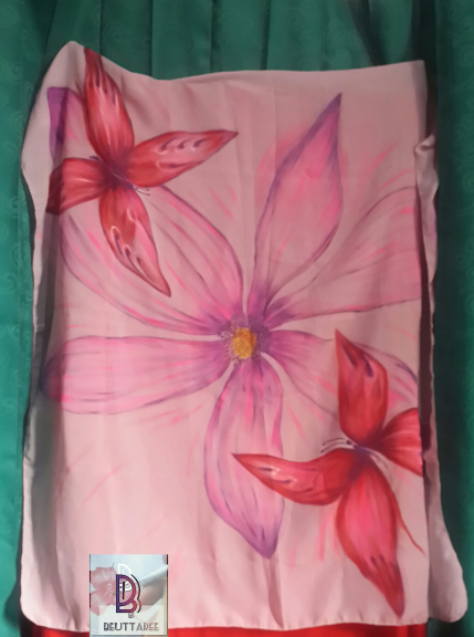 Selendang/pashmina/scarf lukis