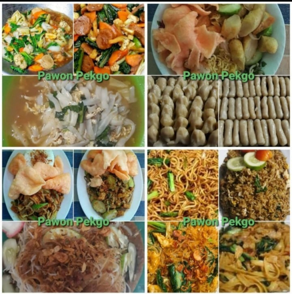 Pempek, Rujak mie, gado-gado, ketoprak, nasi goreng