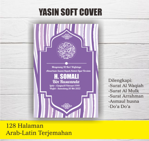yasin soft cover custom 128 hal