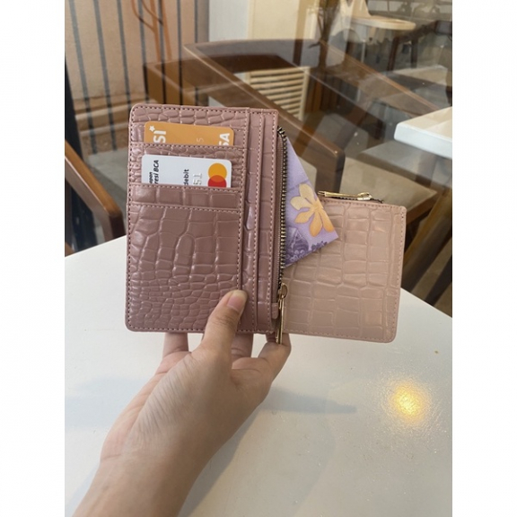 Cardholder Croco Zipper