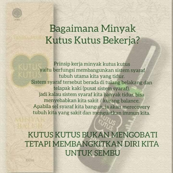 MINYAK KUTUS KUTUS 