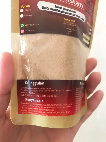 Jahe Merah Bubuk Instan