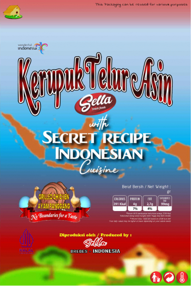 Kerupuk Telur Asin Sella