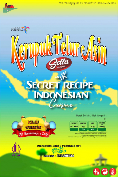 Kerupuk Telur Asin Sella