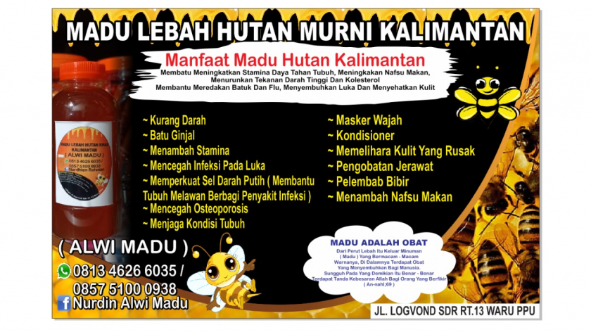 Madu Lebah Hutan Kalimantan