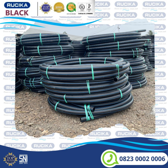 Pipa Hdpe merek Rucika 1 inch 32 mm Pn 16