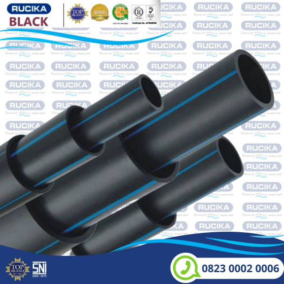Pipa Hdpe murah 10 inch 250mm Merek Rucika wavin
