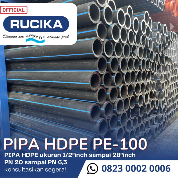 Pipa hdpe ukuran 12 inch Pn 10 315mm 
