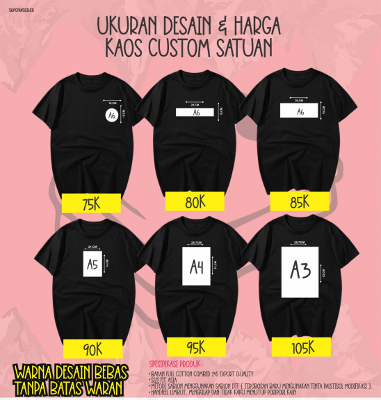 Kaos sablon DTF