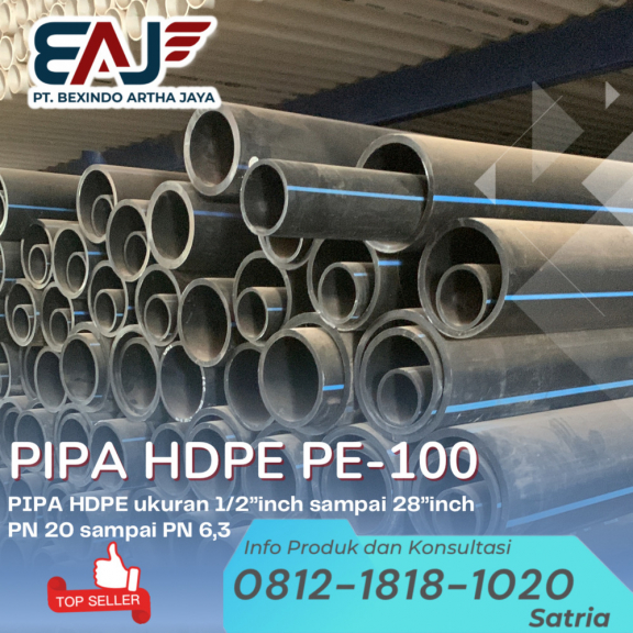 Pipa Hdpe Dn 5 Inch SDR17 | Pipa Hdpe OD 125mm