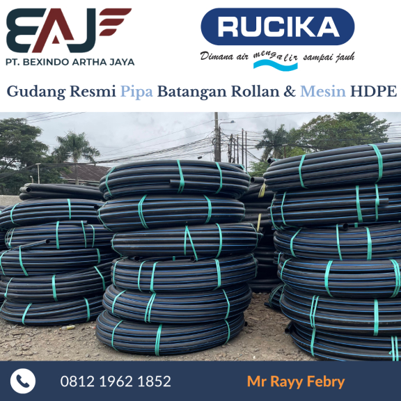 Jual Pipa HDPE Murah | Size 25mm | Pipa HDPE Merk Rucika 