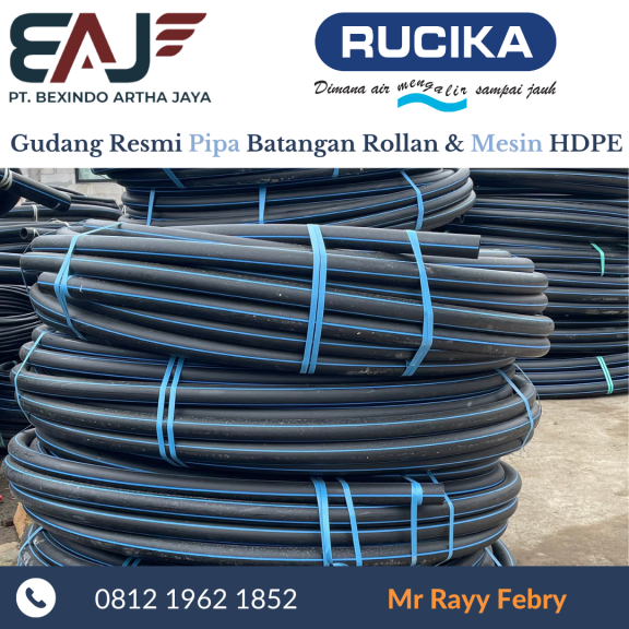 Jual Pipa HDPE | Pipa HDPE 50mm | Distributor Resmi Pipa HDPE Merk Rucika 