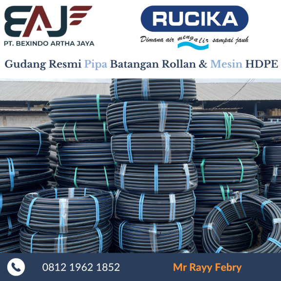 Jual Pipa HDPE | Pipa HDPE 50mm | Distributor Resmi Pipa HDPE Merk Rucika 