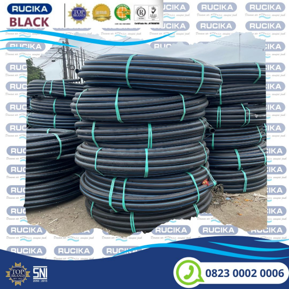 Pipa Hdpe Rucika 21/2 inch 75 mm Pn 10