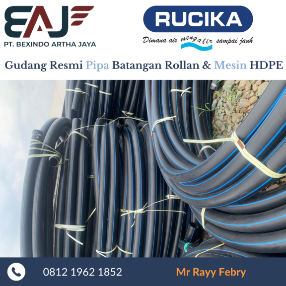 Pipa HDPE Ukuran 3/4 Inch PN16 | Pipa HDPE Murah Distrobutor Resmi