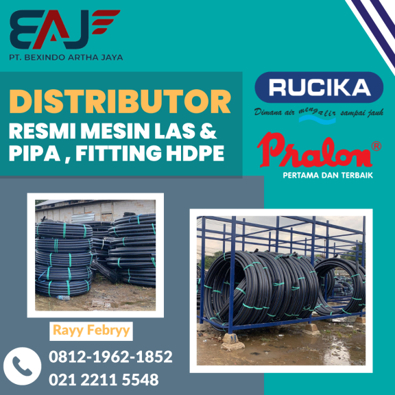 Pipa HDPE Rucika 100 Meter 1/2 Inch PN16 | PIpa HDPE Rollan Air Bersih 