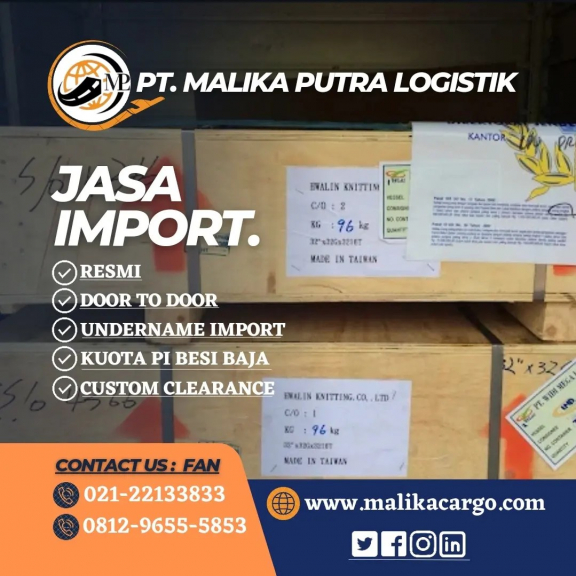 jasa import door to door via air