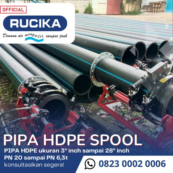 Pipa Hdpe Spool ukuran 4 inch All ssssss Hdpe