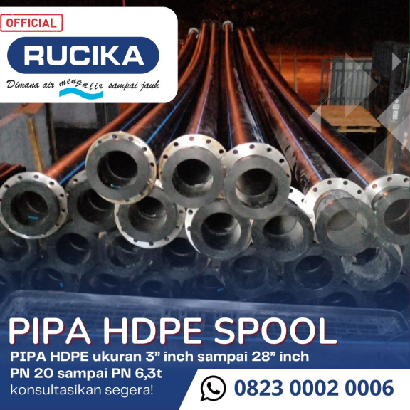 Pipa Hdpe Spool ukuran 20 inch All ssssss Hdpe