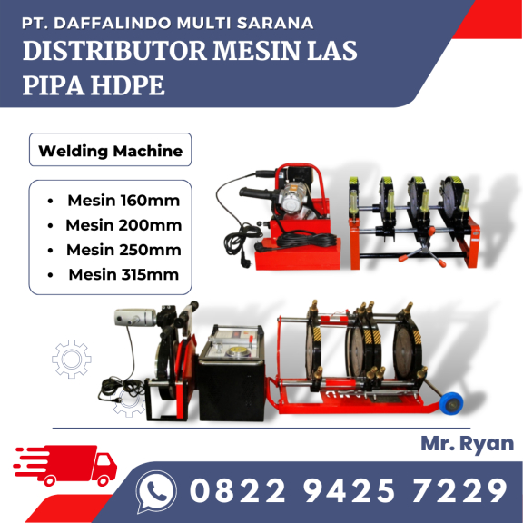 Mesin Penyambung Pipa Hdpe 800mm - Mesin Las Pipa Hdpe Hydraulic | 082294257229