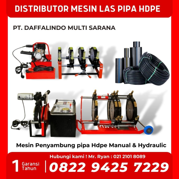Mesin Penyambung Pipa Hdpe 800mm - Mesin Las Pipa Hdpe Hydraulic | 082294257229