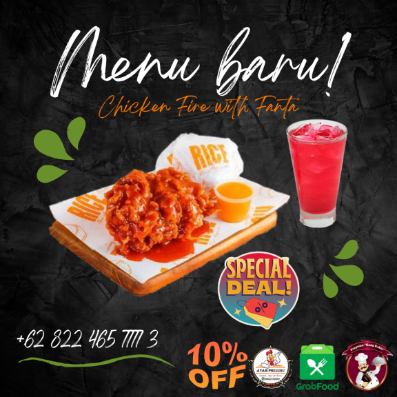 Chicken Fire With Pink Lava