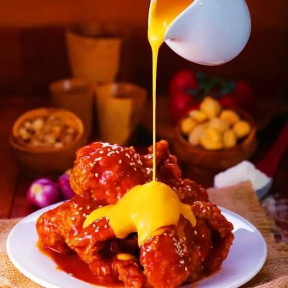 Chicken Fire With Pink Lava