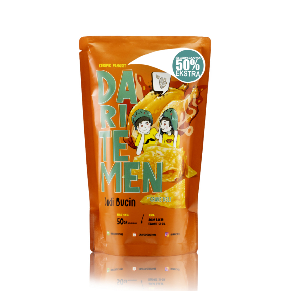 Keripik Pangsit DARI TEMEN Rasa Pedas, Jagung, Chicken, Soto