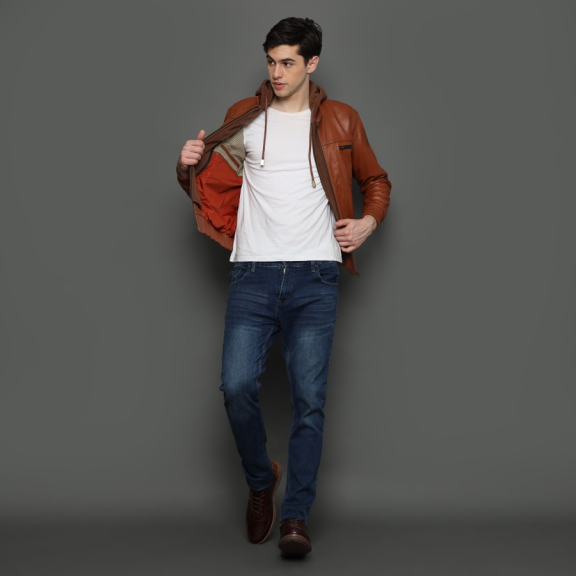 Blankenheim Jaket Kulit Eckhard Tan