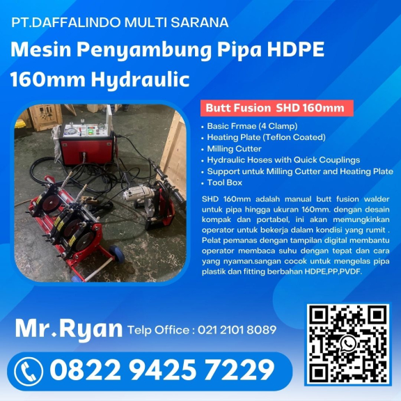 Mesin Las Pipa Hdpe - Garansi 1 Tahun 