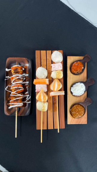 Bakso, Sosis, Cumi, Enoki, Sukian Bakar