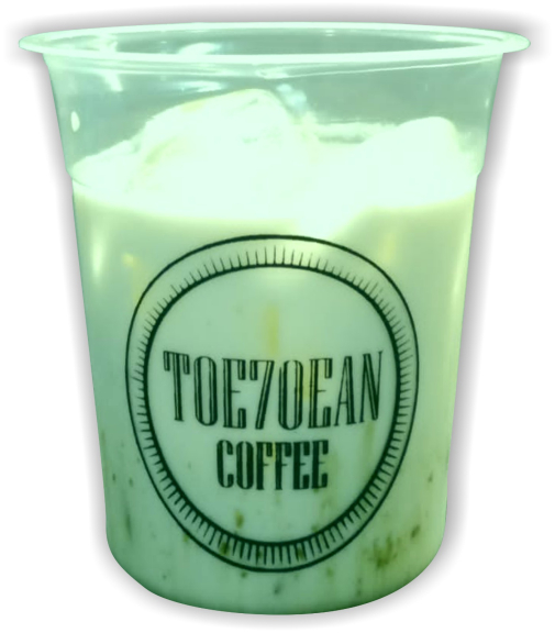 iced green tea latte