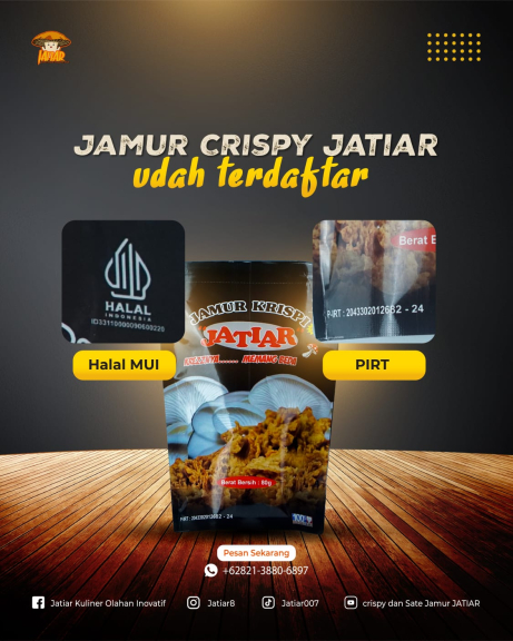JATIAR KERIPIK JAMUR TIRAM
